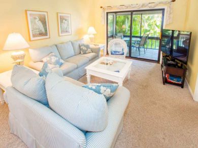 Living Room with Flat Screen TV